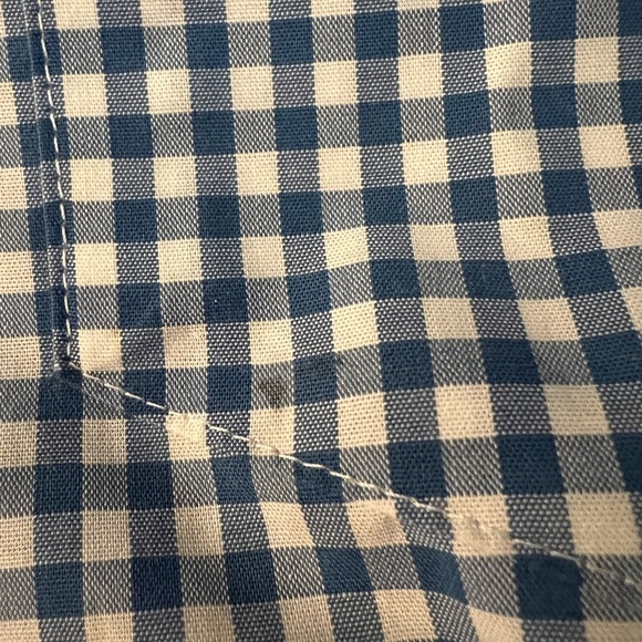 🌟3 for $25🌟 L. L.Bean Blue Casual Button Down Fit XXL Shirt with Gingham Pattern - Picture 7 of 7
